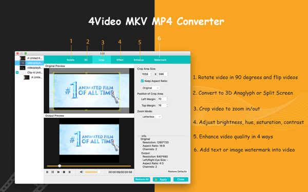 convert mkv to mp4 on a mac for free